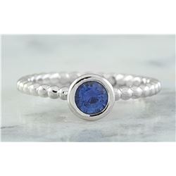 0.45 CTW Sapphire 18K White Gold Ring