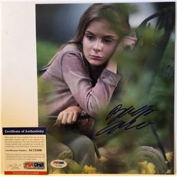 BRIGHTON SHARBINO as LIZZIE SIGNED 8X10 PHOTO 'THE WALKING DEAD'  PSA DNA COA