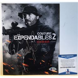 RANDY COUTURE SIGNED 8X10 PHOTO 'THE EXPENDABLES 2' BECKETT BAS COA
