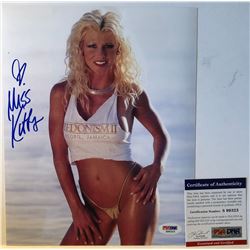 STACY CARTER MISS KITTY SIGNED 8X10 PHOTO 'WWE WRESTLING DIVA' PSA DNA COA