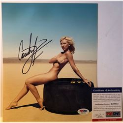 COURTNEY FORCE NHRA DRAG RACER SIGNED 8X10 PHOTO PSA DNA COA