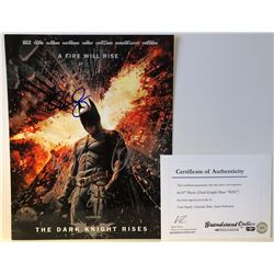 BALE, HARDY & HATHAWAY SIGNED 8X10 PHOTO 'BATMAN DARK KNIGHT RISES' COA