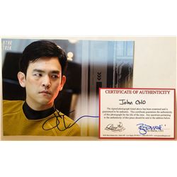 JOHN CHO as SULU SIGNED 8X10 PHOTO 'STAR TREK MOVIE'