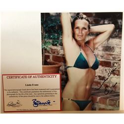 LINDA EVANS SIGNED 8X10 PHOTO 'BIG VALLEY, DYNASTY' COA