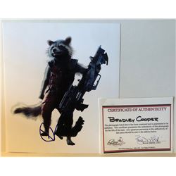 BRADLEY COOPER as ROCKET SIGNED 8X10 PHOTO 'GUARDIANS OF THE GALAXY' COA