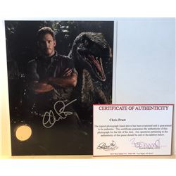 CHRIS PRATT SIGNED 8X10 PHOTO 'JURASIC WORLD' COA
