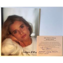 MARYAM d'ABO SIGNED 8X10 PHOTO 'JAMES BOND: THE LIVING DAYLIGHTS' COA