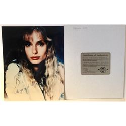 MARYAM d'ABO SIGNED 8X10 PHOTO 'JAMES BOND: THE LIVING DAYLIGHTS' COA