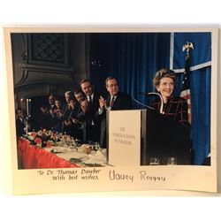 NANCY REGAN SIGNED 8X10 PHOTO FROM NOV. 6, 1986
