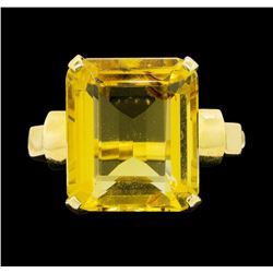 14KT Yellow Gold Ladies 8.00 ctw Citrine Ring