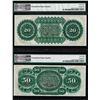 Image 2 : Low Serial Set 1872 $20 & $50 South Carolina Obsolete Notes PMG Superb Gem Unc. 68EPQ