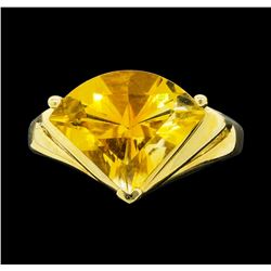 14KT Yellow Gold Ladies 4.00 ctw Citrine Ring