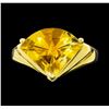 Image 1 : 14KT Yellow Gold Ladies 4.00 ctw Citrine Ring