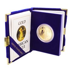 1986 $50 Proof American Gold Eagle Coin w/ Box & COA