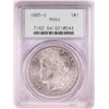 Image 1 : 1885-O $1 Morgan Silver Dollar Coin PCGS MS64 Old Green Holder