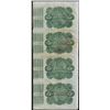 Image 2 : Uncut Sheet of (4) State of Louisiana Baby Bond Obsolete Notes