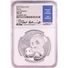 Image 1 : 2019 China 10 Yuan Panda Silver Coin NGC MS70 Early Releases Joel Iskowitz Signature