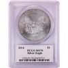 Image 2 : 2014 $1 American Silver Eagle Coin PCGS MS70 John Mercanti Signature