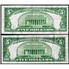 Image 2 : Lot of (2) 1929 $5 First NB in Oakland, Maryland CH# 5623 National Currency Notes