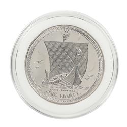 1986 Proof Isle of Man Noble 1 Oz. Platinum Coin