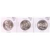 Image 1 : Lot of (3) 1953-D Franklin Half Dollar Coins