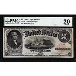 1880 $2 Legal Tender Note Fr.56 PMG Very Fine 20