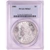 Image 1 : 1881 $1 Morgan Silver Dollar Coin PCGS MS63