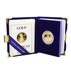 1988 $25 Proof American Gold Eagle Coin w/ Box & COA