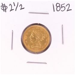 1852 $2 1/2 Liberty Head Quarter Eagle Gold Coin