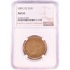 Image 1 : 1891-CC $10 Liberty Head Eagle Gold Coin NGC AU53