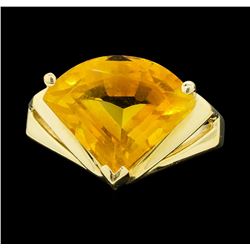 14KT Yellow Gold Ladies 4.00 ctw Citrine Ring