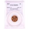 Image 1 : 1919 Lincoln Wheat Cent Coin PCGS MS65RD