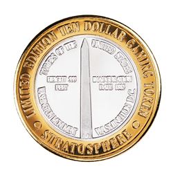 .999 Silver Stratosphere Las Vegas, NV $10 Casino Limited Edition Gaming Token