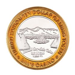 .999 Silver Bills Casino Lake Tahoe, Nevada $10 Limited Edition Gaming Token