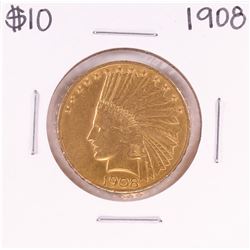 1908 $10 Indian Head Eagle Gold Coin