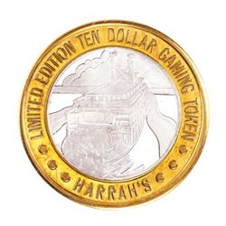 .999 Fine Silver Harrah's Casino Las Vegas, Nevada $10 Limited Edition Gaming Token
