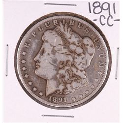 1891-CC $1 Morgan Silver Dollar Coin