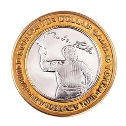 .999 Silver New York New York Casino Las Vegas $10 Limited Edition Gaming Token