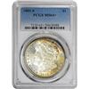Image 1 : 1881-S $1 Morgan Silver Dollar Coin PCGS MS64 Amazing Toning