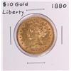 Image 1 : 1880 $10 Liberty Head Eagle Gold Coin