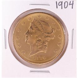 1904 $20 Liberty Head Double Eagle Gold Coin