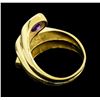 Image 3 : 14KT Yellow Gold Ladies 4.50 ctw Semi-Precious Gemstone Ring