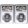 Image 2 : Lot of (2) 1975 Pidyon Haben Israel Silver Coins NGC MS68
