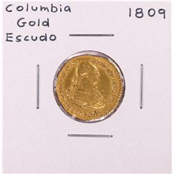 1809 Columbia Escudo Gold Coin