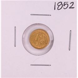 1852 Type 1 $1 Liberty Head Gold Dollar Coin