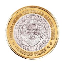 .999 Silver Caesars Palace Las Vegas, Nevada $10 Casino Limited Edition Gaming Token