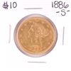 Image 1 : 1886-S $10 Liberty Head Eagle Gold Coin