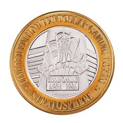 .999 Silver Stratosphere Las Vegas, NV $10 Casino Limited Edition Gaming Token