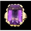 Image 1 : 14KT Yellow Gold Ladies 11.50 ctw Amethyst Ring