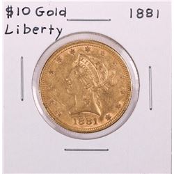 1881 $10 Liberty Head Eagle Gold Coin
